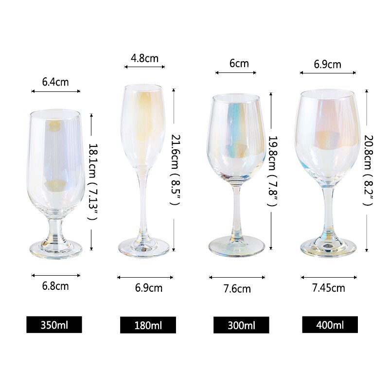 Udformet plating vinglas bæger øl champagneglas drikker juice vodka vinglas kopper til hjemmefest bar restaurant