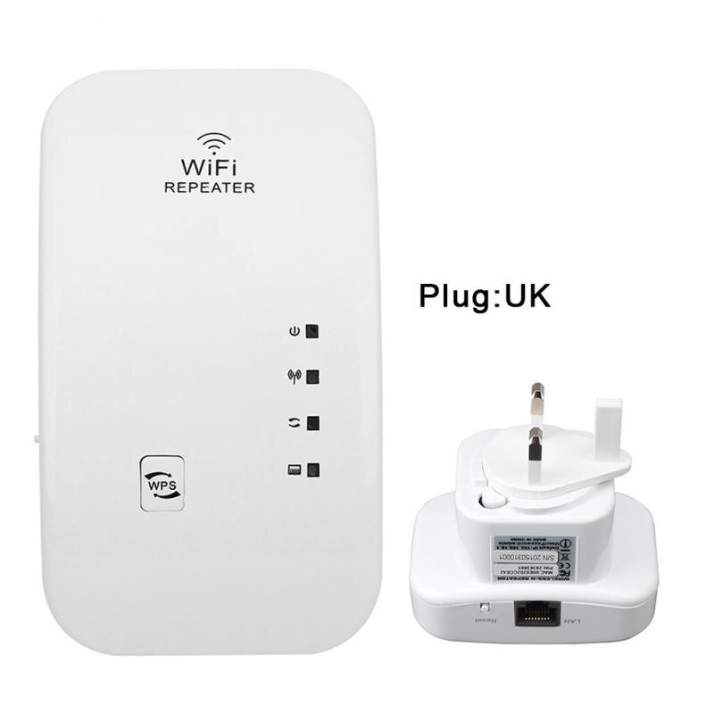 Wireless WIFI Repeater 300Mbps Wifi Extender Long Range Wi fi Signal Amplifier Wi-fi Booster Access Point Wlan Repiter: Plug UK