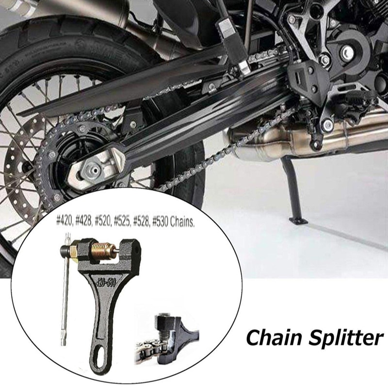 Carocar motocicleta Disyuntor de cadena de acoplamiento de eliminación cortador de cadena de Motor Herramienta remachadora ATV 420-530
