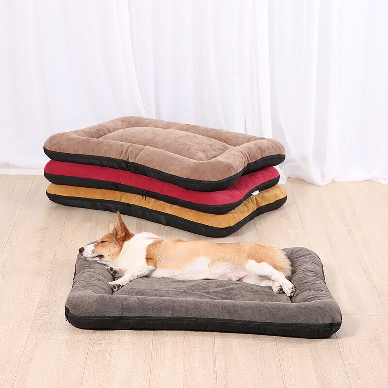 Zachte hondenmand, wasbare hondenmat, bench, kennel, antislip bodem, matras, binnen- en buitenmatras voor grote, middelgrote en kleine katten.