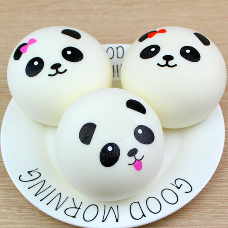 Squeeze Speelgoed Zachte Gestoomde Gevuld Broodje Panda Decompressie Bal Trage Rebound Speelgoed Squishy Ijs Kat Ijs Kinderen speelgoed: Random 1 PCS 10cm