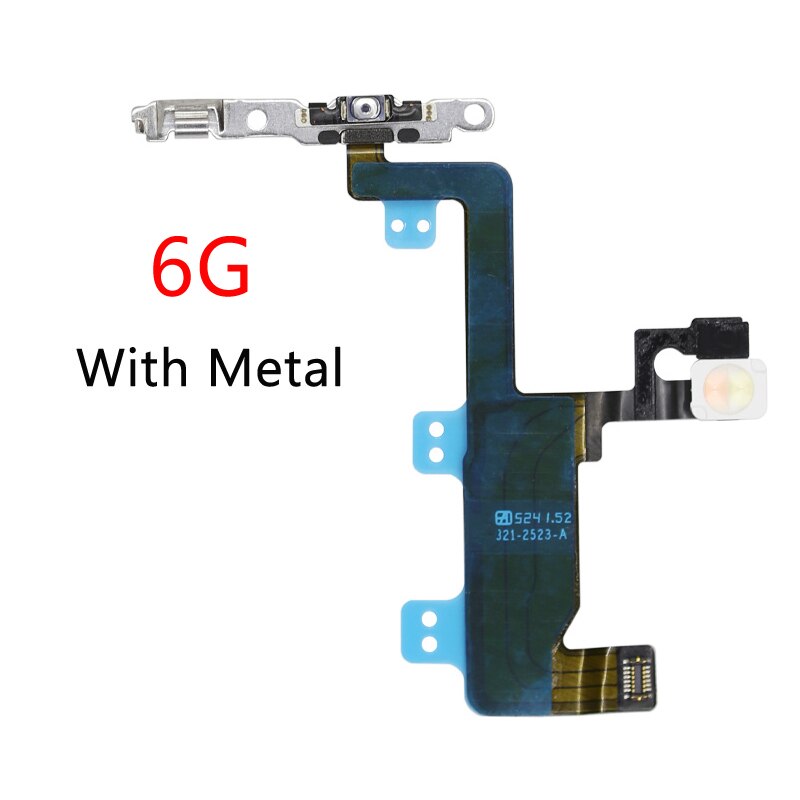 1Stck Volumen Energie Tasten Schlüssel Schalter biegen Kabel Für iPhone 6 6S Plus Energie biegen Reparatur Teile: 6G Energie