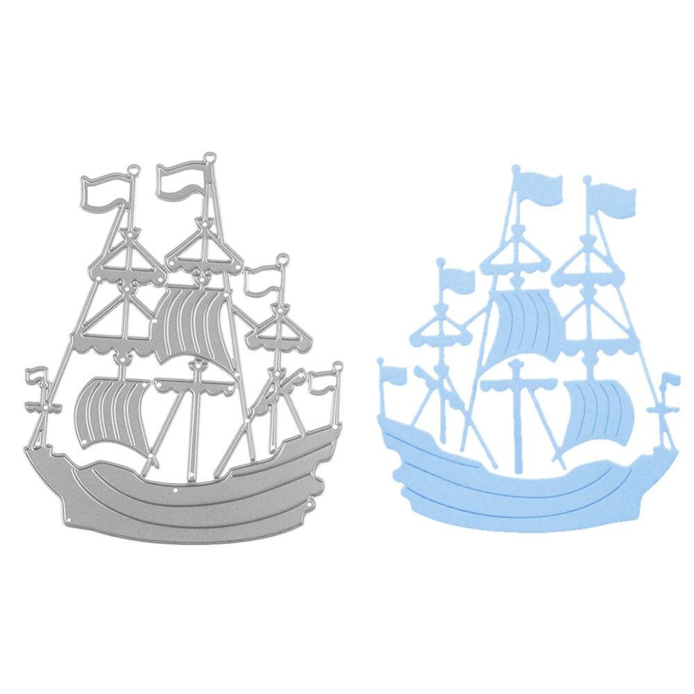 Metaal knutselen oceaan zeilboot papier stansen stansen voor scrapbooking diy valentijnsdag bruiloft jaar wenskaarten
