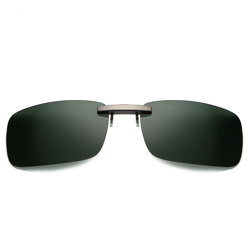 Fishing Glasses Unisex Clip Polarized Day Night Vision Clips Easy Clip-on Flip-up Lens Driving Fishing Glasses: Black