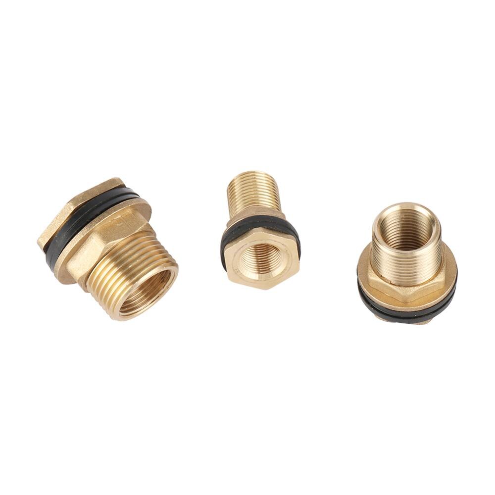 1/2" 3/4" 1" Female Male Thread Brass Connector Garden Water Reducer Connector Water Tank Aquarium Water Tap Faucet Coupling 2Pc
