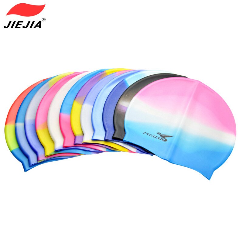 Unisex adult swim cap waterproof silicone swimming pool hart High elasticity