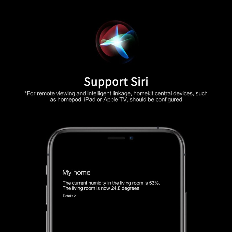 Sensor de temperatura y humedad con Control remoto inteligente, termómetro con pantalla LCD, higrómetro, compatible con Siri HomeKit, novedad