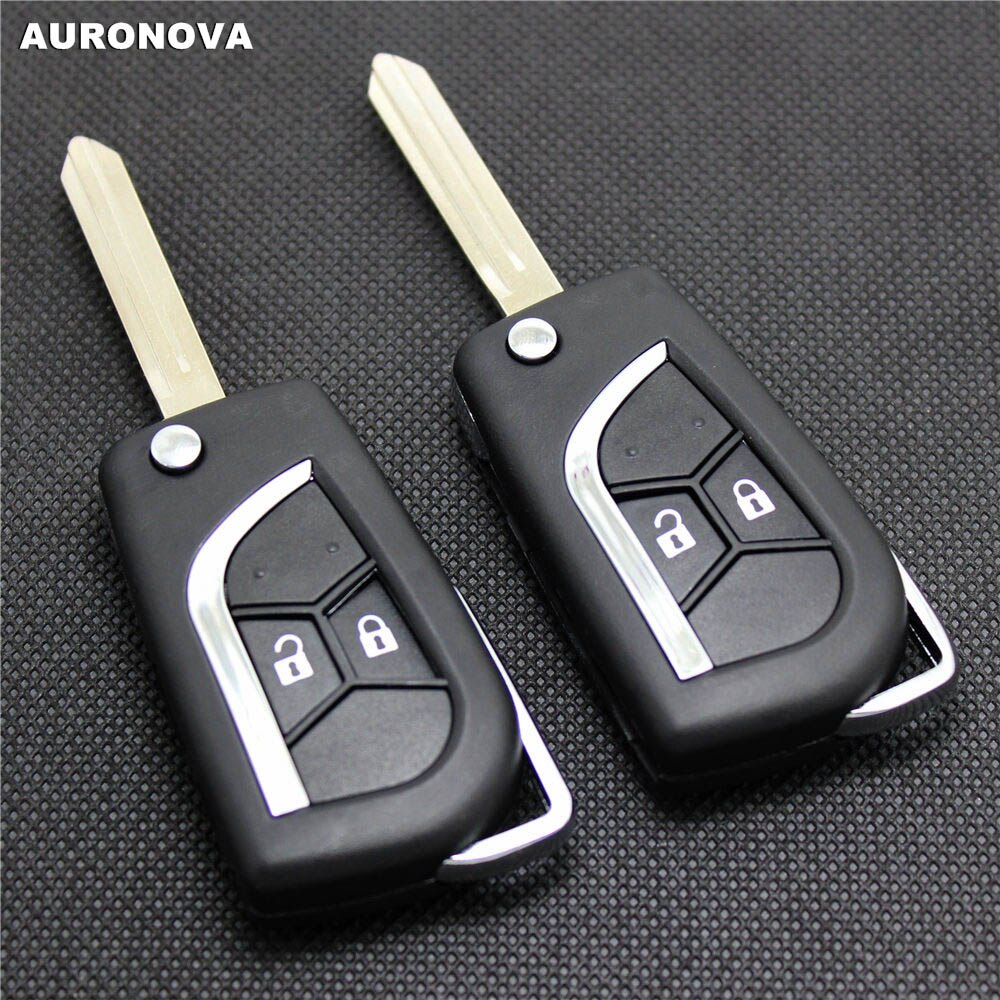 AURONOVA Upgrade Flip Folding Key Shell voor JAC Tojoy RS J3 J6 2 Knoppen Gewijzigd Afstandsbediening Autosleutel Geval