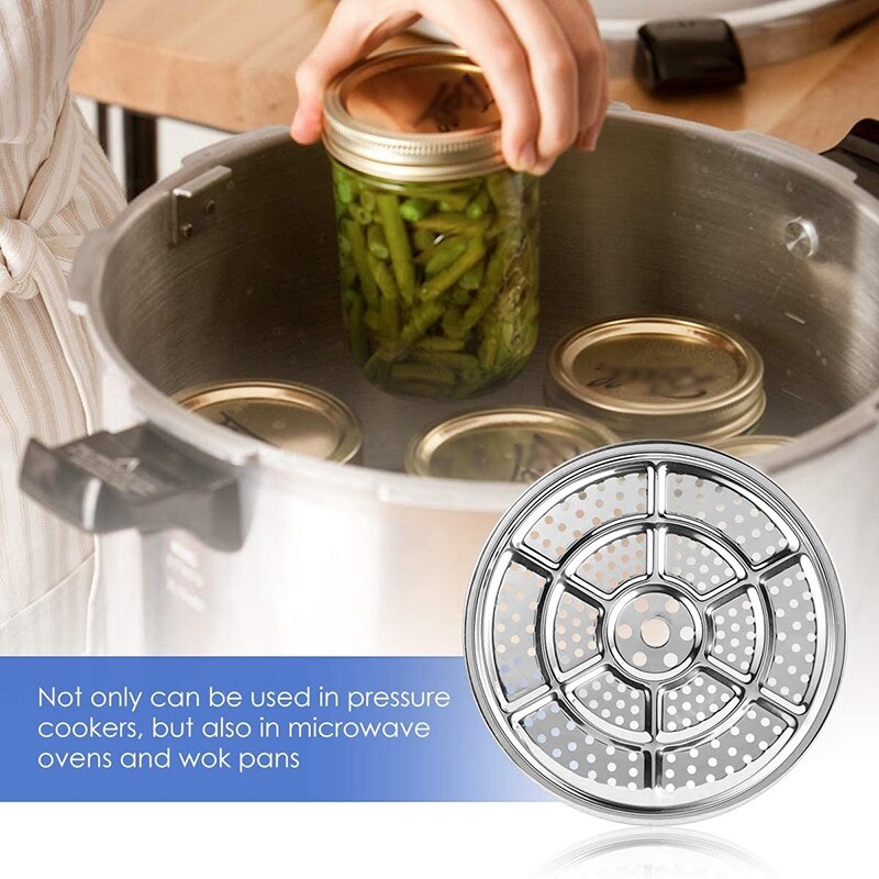 2Pcs Stainless Steel Pressure Cooker Canner Rack Steamer Rack for Canning ,for Presto &All-American Pressure Cooker