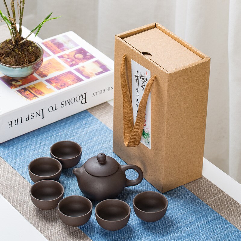 YXHUPOT Theepot 200ml/6.8oz Chinese Yixing Klei Xishi Natuurlijke Zisha Gele Pot Kungfu Thee