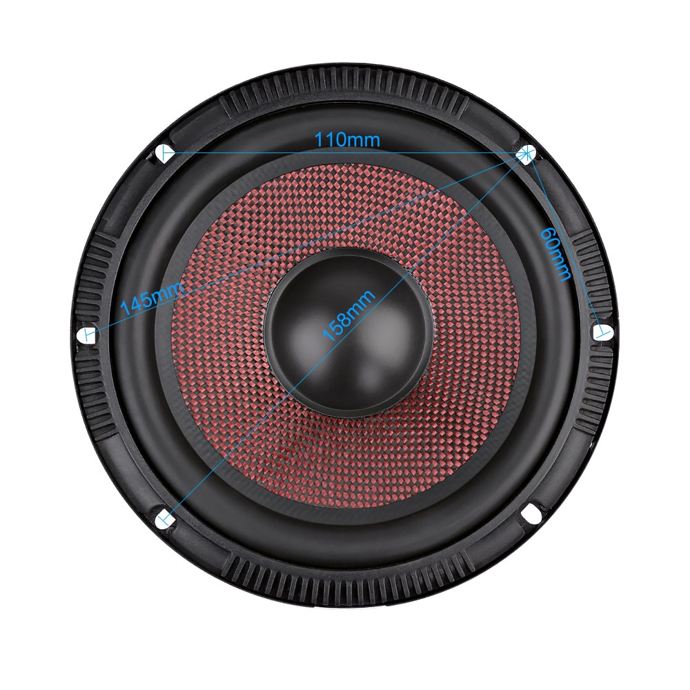 5.25 Inch Woofer Speaker, 8 Ohm, 40W RMS, Midrange Driver, 5-1/4" Overall Diameter