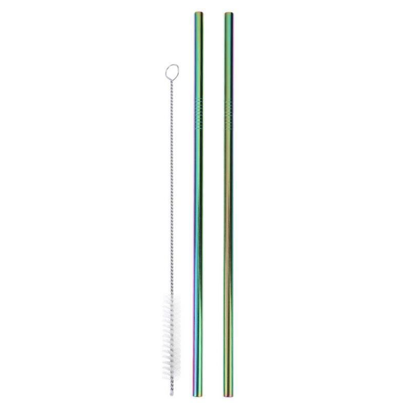 Stainless Steel Drinking Straw Spoon Tea Filter Yerba Mate Tea Straws Bombilla Gourd Reusable Coffee Tea Tools Bar Accessories: 12
