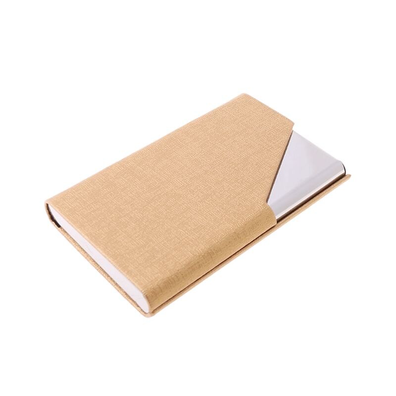 Metal Business Card Case Portable Holder Desktop Storage Business Simple And Calm: GD