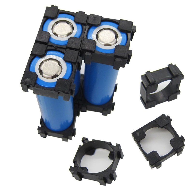 10pcs 18650 Fixed Bracket Lithium Ion Battery Packs DIY Assembly Holder Cylindrical Battery Cells Splicable Support Battery Pack