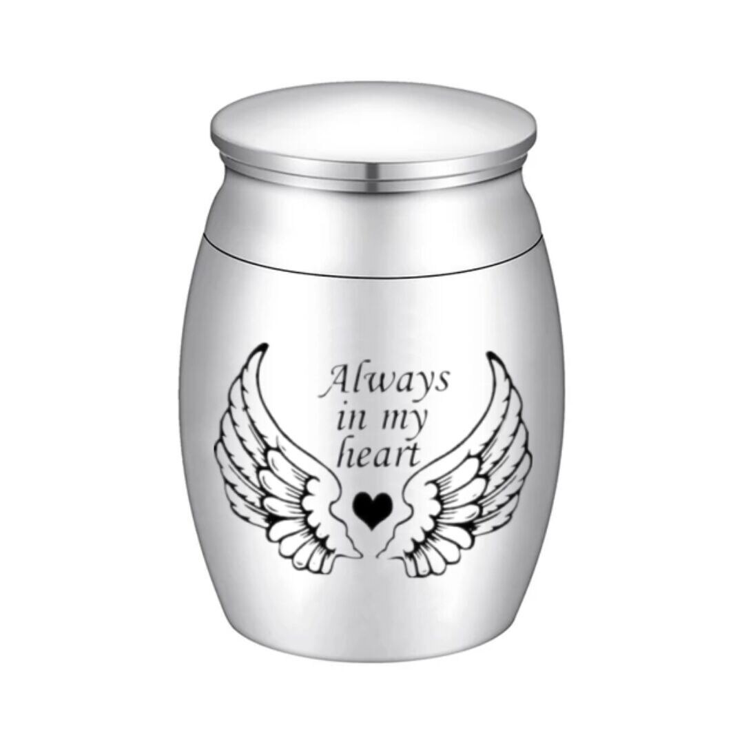 Pet Cremation Urns Lettering Engraving Stainless Steel Ash Memorial Container Dog Cat Resting Place Storage Holder Pet Urn ZA26: color8