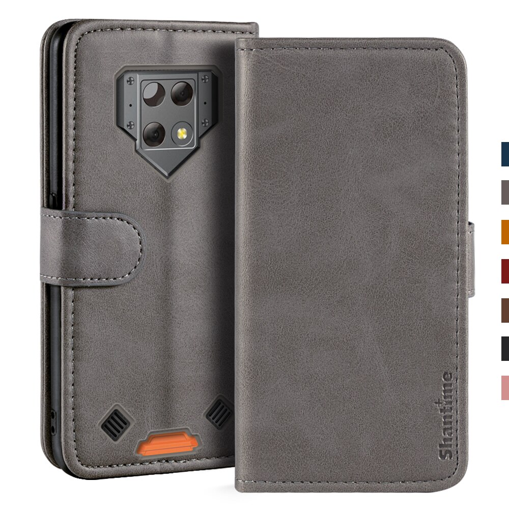 Case For Blackview BV9800 Case Magnetic Wallet Leather Cover For Blackview BV9800 Pro Stand Coque Phone Cases: For Blackview BV9800 / Gray