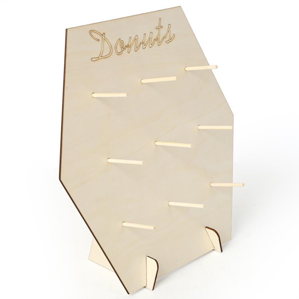 Soporte de pared para Donuts, estante de exhibición para pastel de postre, decoración para de cumpleaños y boda