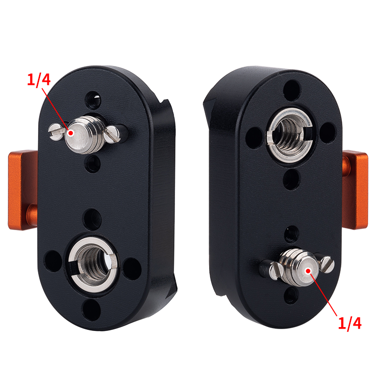 3/8 Screw M3 Locating Pin Mini Field Monitor Quick Release Plate for LCD Monitor Magic Arm LED Light Quick Release Plate: Other