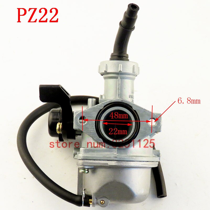 Motorcykel karburator carb 50cc - 125cc atv quad go kart sunl taotao  pz19 pz20 pz22 moto 19mm 20mm 22mm karburator