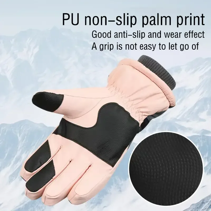 Gants de Ski gants d'hiver pour femmes hommes mitaines de Snowboard gants pour écran tactile motoneige moteur gant de neige thermique imperméable