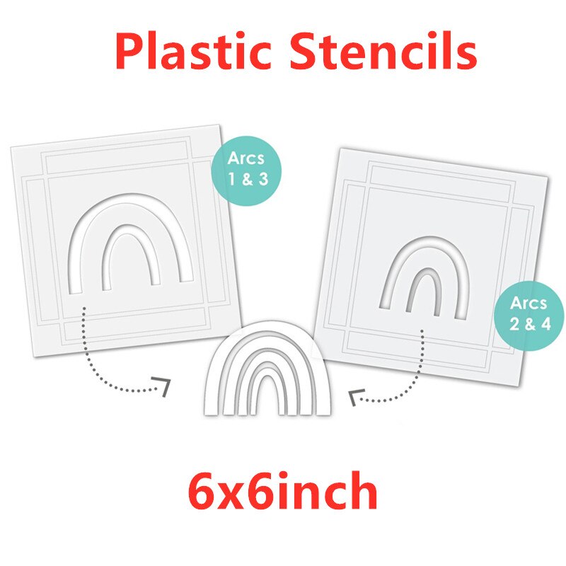 Troqueles de corte de arcoíris divertidos, frases, venas, sellos transparentes, plantillas para manualidades, álbum de recortes, tarjetas de papel,: Plastic Stencils