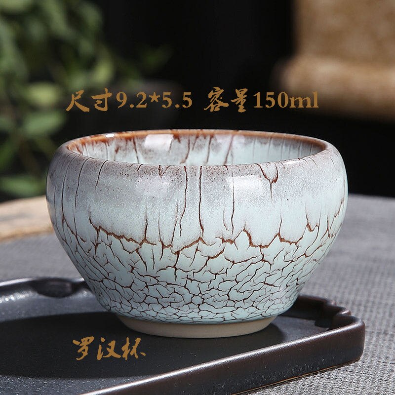 Keramik Tee Tasse Porzellan Teegeschirr Hundert Blüzehn Dick und glatt Einzigen Tasse Leopard Haut Schnee Glasur Geöffnet Meister Tasse Hohe-ende: K