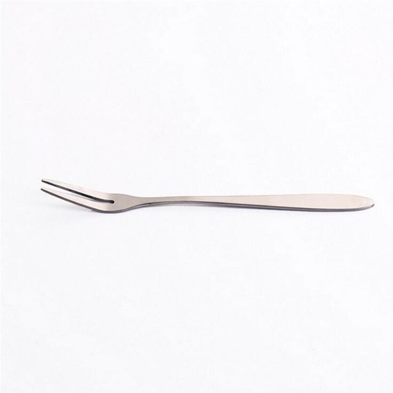 HOMETRE 4 pièces/ensemble fourchette à fruits acier inoxydable métal deux broches nourriture gâteau viande Dessert fourchettes vaisselle ensemble fête table entrepôt H315