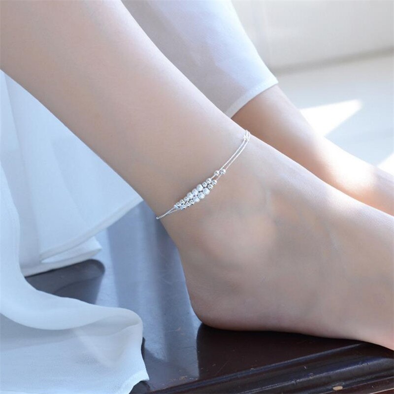 Trendy 925 Sterling Zilveren Armbanden Voor Vrouwen Accessoires Mode Meisjes Enkelbanden Zilveren Dame Sieraden Vrouwelijke Armbanden