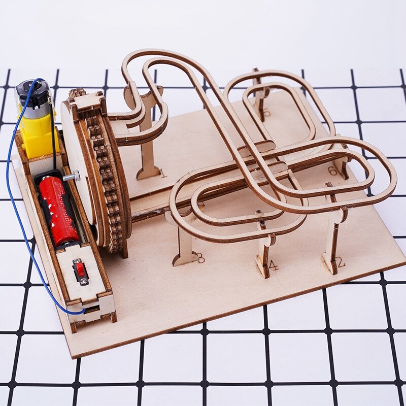 Diy Drie-Dimensionale Productie Van Verjaardag Handgemaakte Educatief Speelgoed Track Ball Gear Transmissie