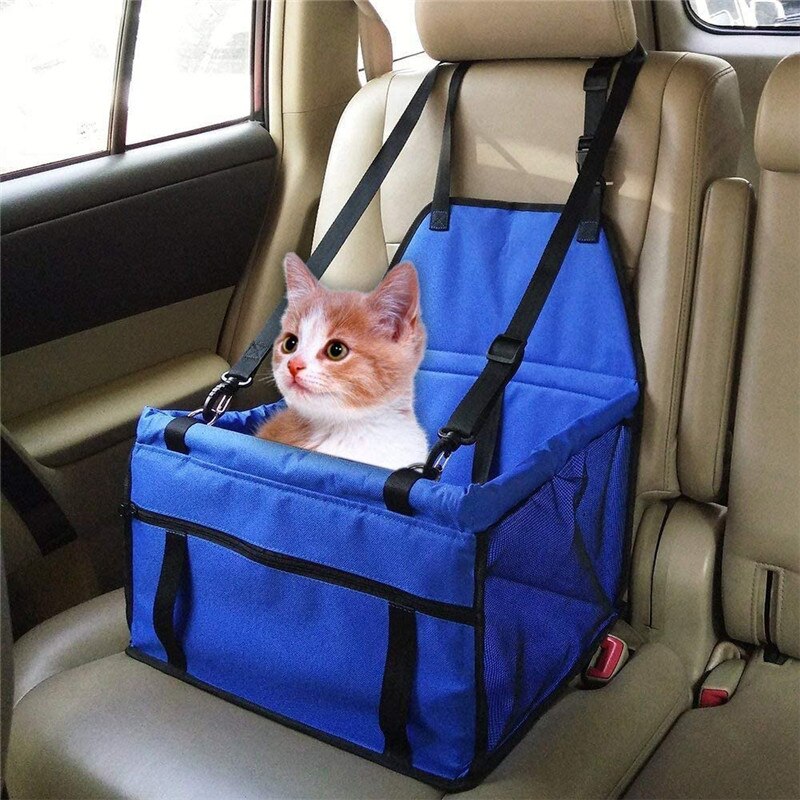 Reise Hund Auto Sitz Abdeckung Klapp Hängematte Haustier Träger Tasche Durchführung Für Katzen Hunde Wasserdichte Träger Pad Perro Autostoel Hond