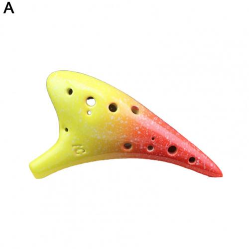 Alto C Ocarina 12 Gat Muzikale Collectie Keramische Tenor Ocarina Fluit Instrument Voor Beginner: A
