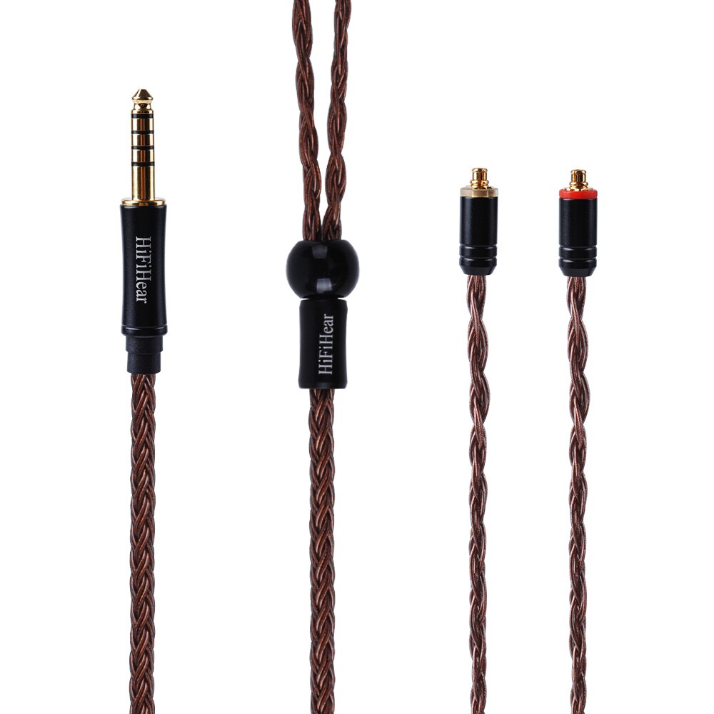 Hifihear 16 kerne forsølvet kabel 2.5/3.5/4.4mm balanceret kabel med mmcx /2- polet stik forzs 10 zs6 as10 v90 bl0n bl -03: Mmcx 4.4