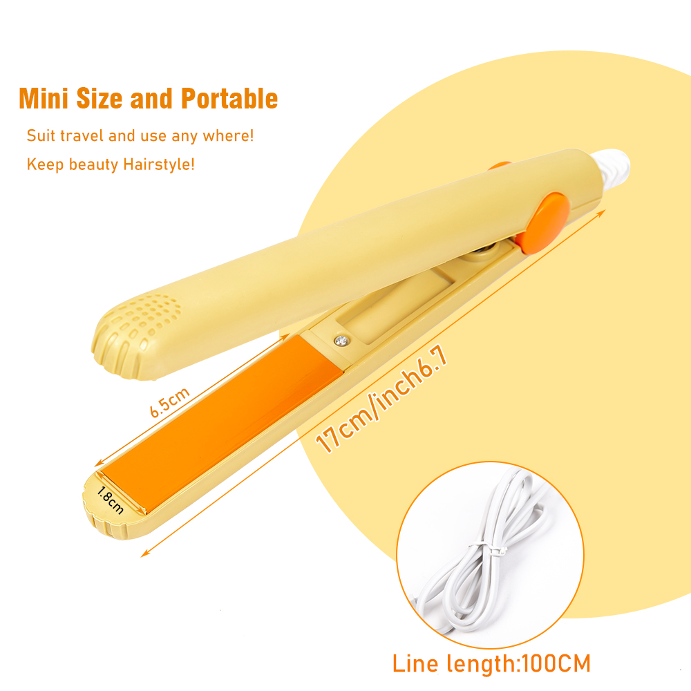 Mini Haarglätter Für Mädchen Haar Eisen Richt Bügeleisen Haar Curler Tragbare Keramik Flache Eisen Haarglätter Für Haar