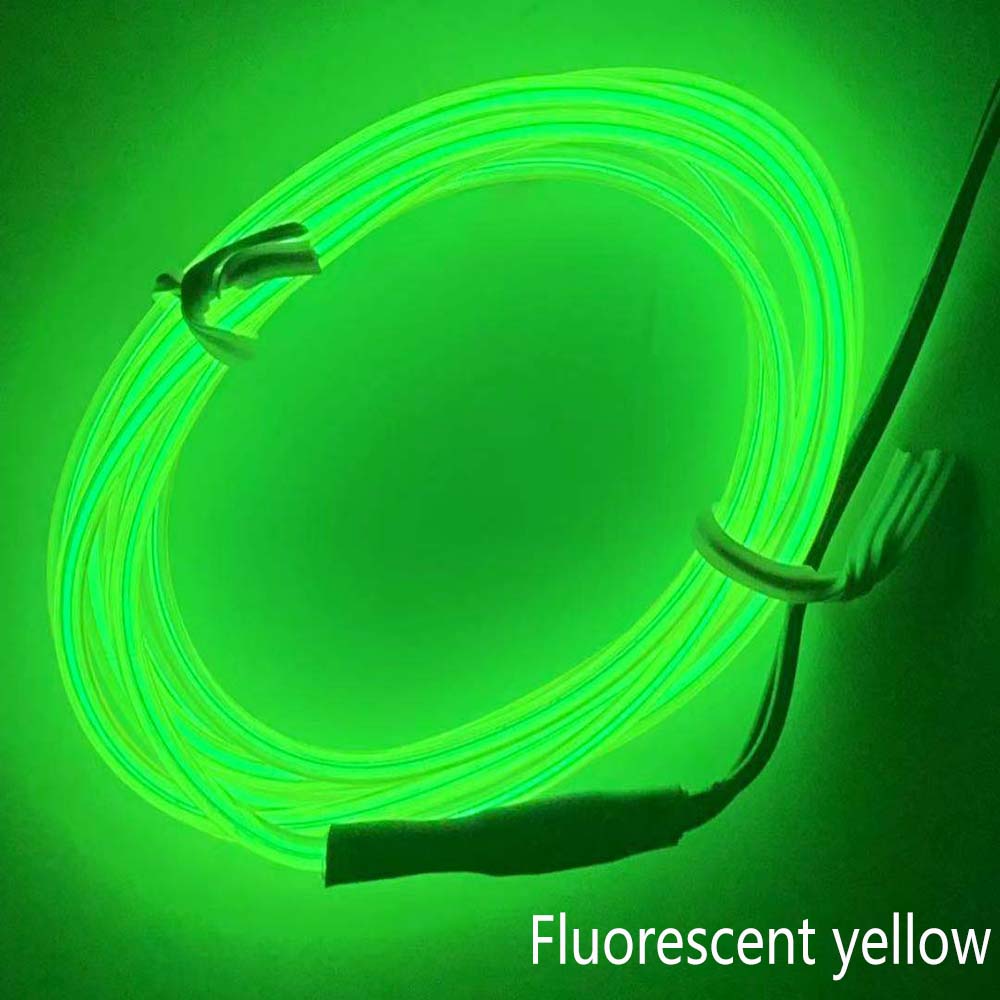 Neon Licht Naaien Rand EL Wire Led Dance Party Decor Auto Lichten Neon LED lamp Flexibele Touw Buis LED Strip decoratie 3 V/5 V/12 V