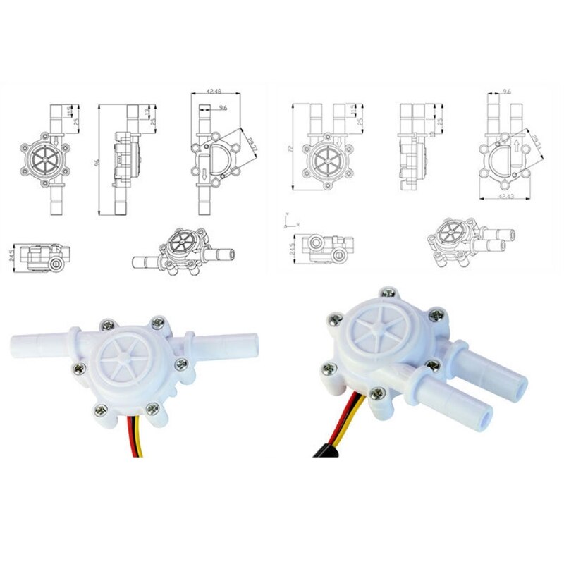 Flow Sensor Control Meter Flowmeter Counter 0.2-8L/min Water Flow Sensor Switch Drinking Fountain Coffee machine flow