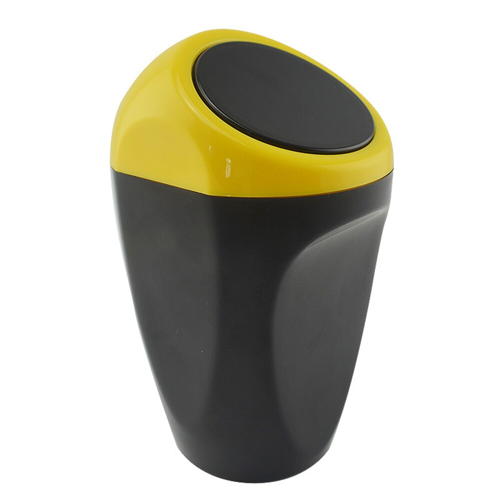 Portable Car Trash Garbage Durable Car Auto Garbage Trash Can Automotive Waste Storage Home Office Auto Car Vehicle Garbage Can: Yellow