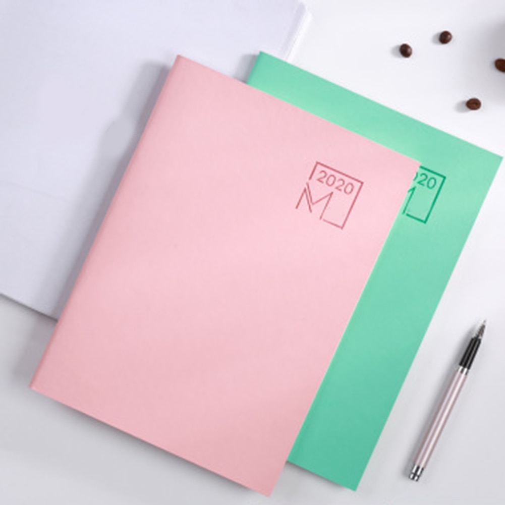 Notebook Agenda Planner Diary Meeting Book Girl School Stationery Monthly Plan Supplies PUO88
