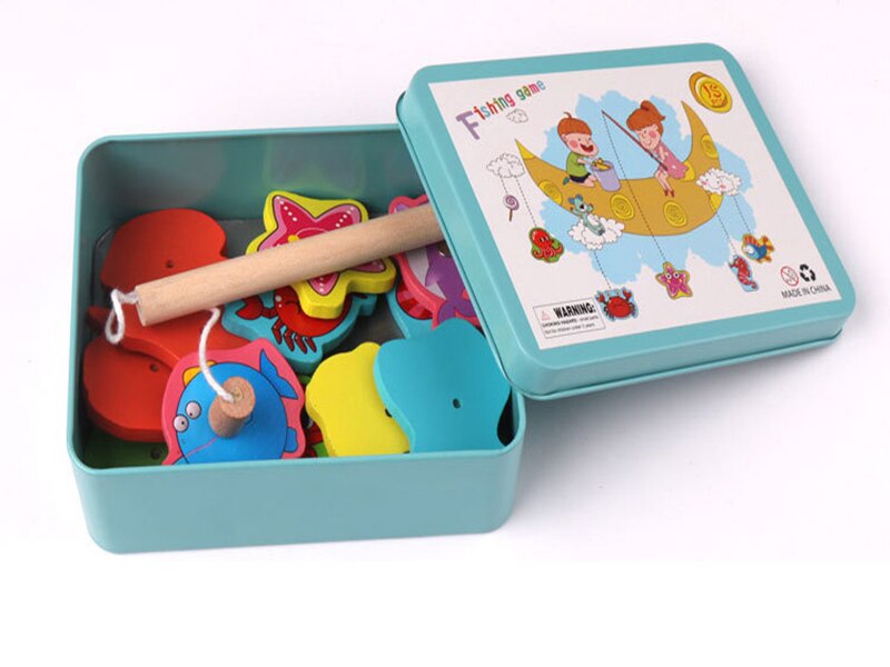 Baby Educatief Speelgoed Vissen Game Set Mariene Biologische Congnition Magnetische Speelgoed Set Kinderen