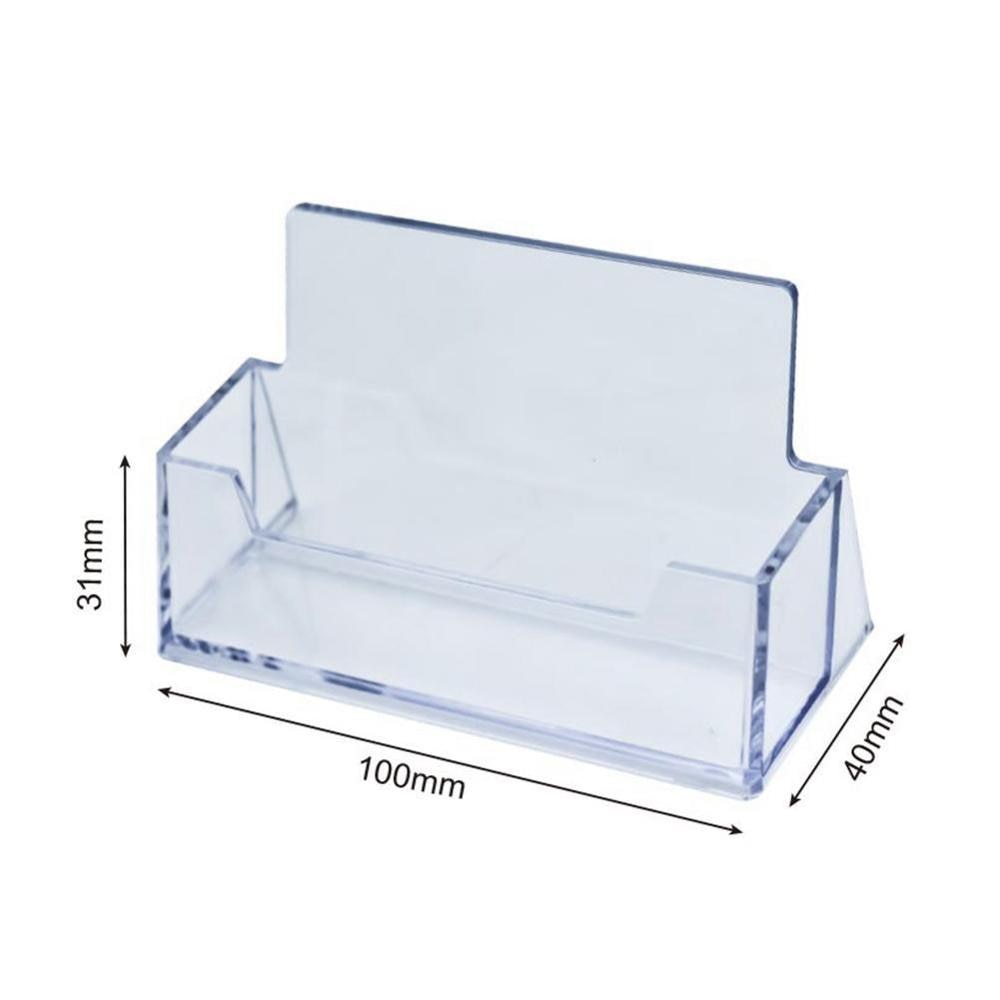 Acrylic Transparent Business Card Without Cover Business Card Storage Box School Office Supplies Office Storage Supplies