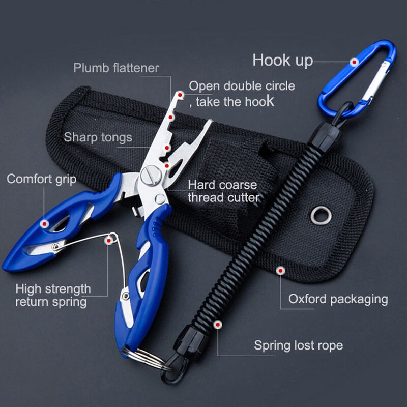 12Cm Multifunctionele Vissen Tang Schaar Line Cutter Hook Gereedschappen Vis Gebruik Tang Schaar 3 Kleuren Accessoires