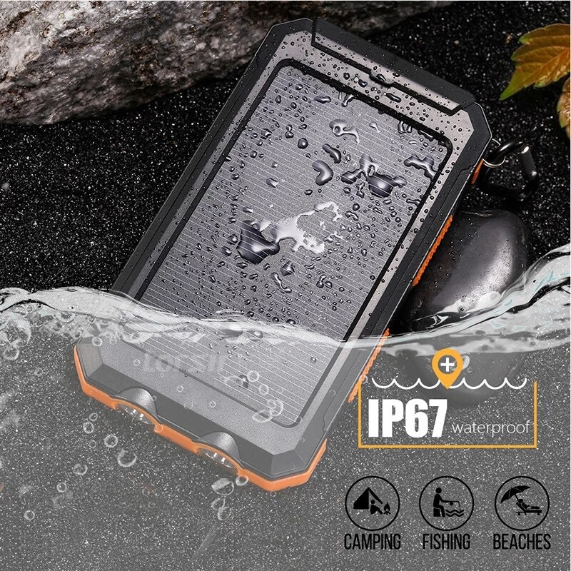 Solar Power Bank 80000Mah Draagbare Opladen Poverbank Externe Batterij Oplader Powerbank 80000Mah Voor Alle Smartphones