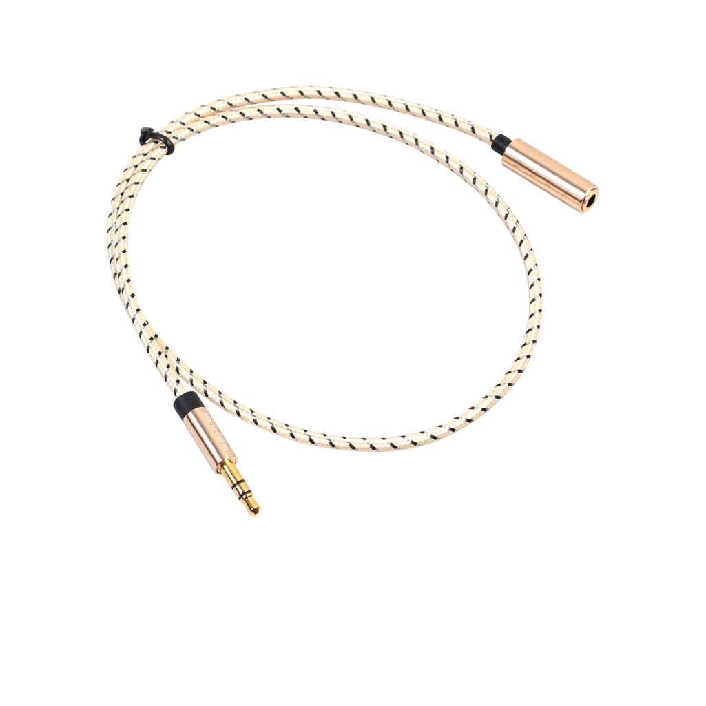 Headphone Extension Cable M/F Audio Stereo Extender Cord 3.5mm Jack Male To Female Stereo Audio Aux Cable Earphone 3.5 Mm Cable: 0.5 m