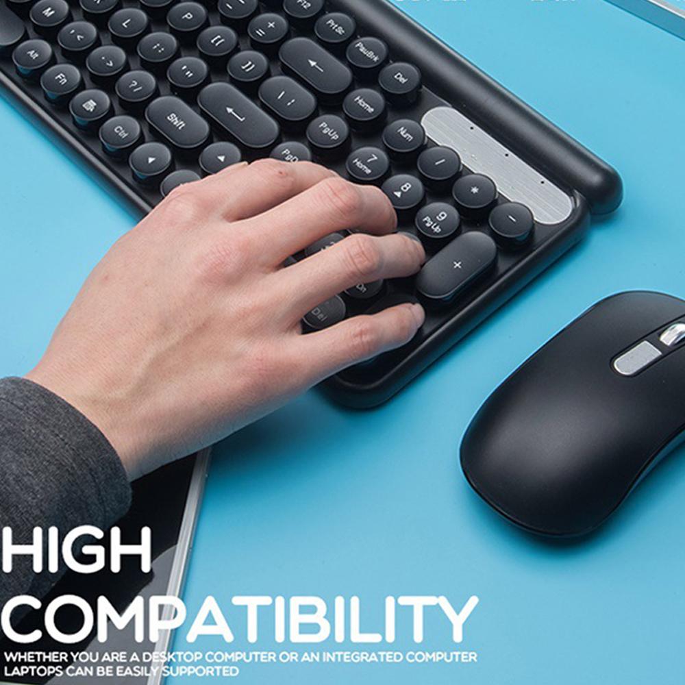 Wireless Keyboard and Mouse Set Battery Powered Silent Desktop Computer Laptop Keypad Office Home Gaming Mouse Keyboard