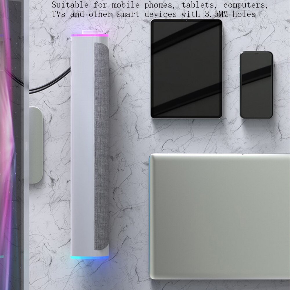 3D Computer Speakers Bluetooth 5.0 Wired Loudspeaker Surround Soundbar Speaker Stereo Subwoofer Sound bar for Laptop Notebook PC