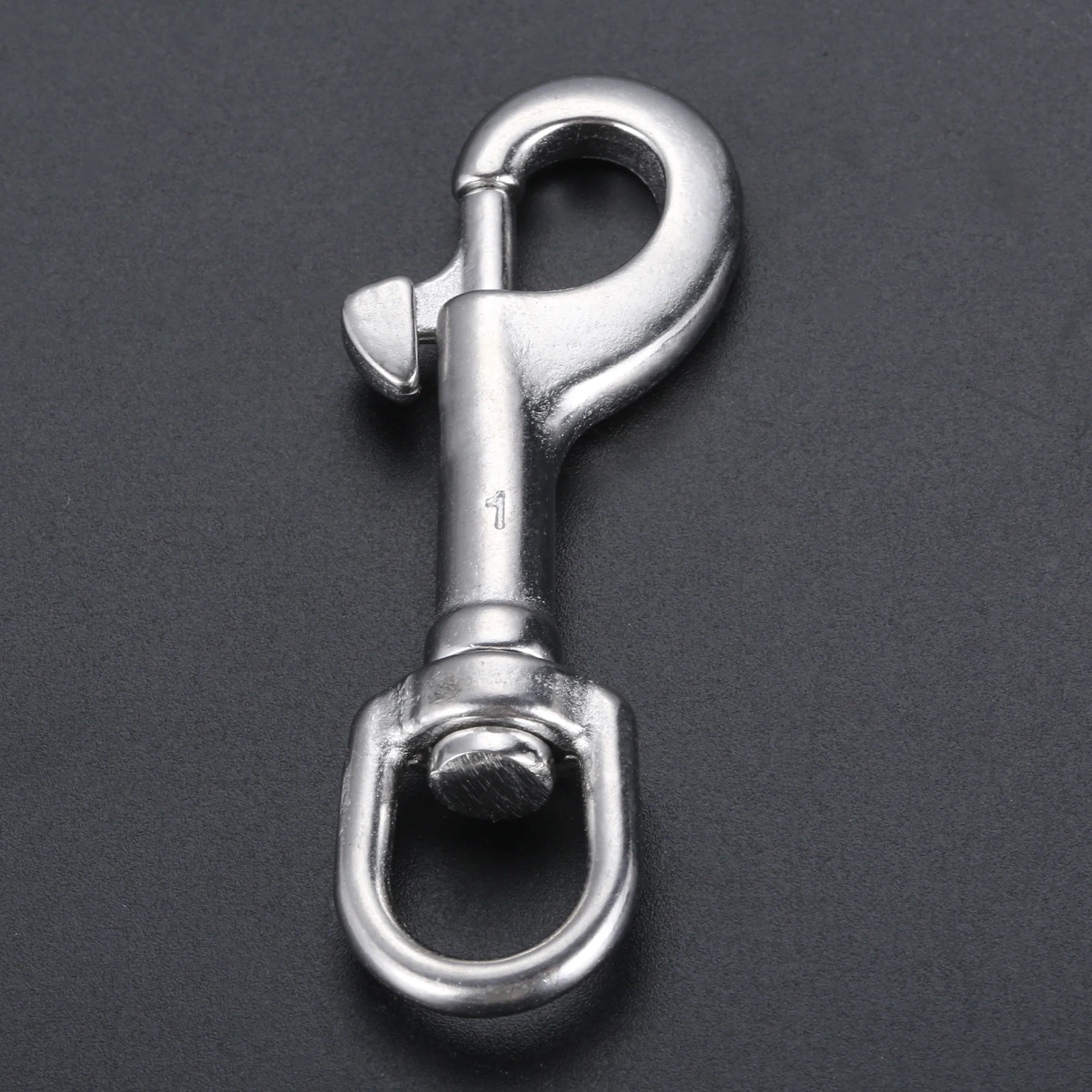 1pc Swivel-Eye Bolt Snap Hook Marine Grade 316 Stainless Steel Rotate Oval Ring Spring Loaded 65/72/91/100mm Pet Leash Diving: BRONZE