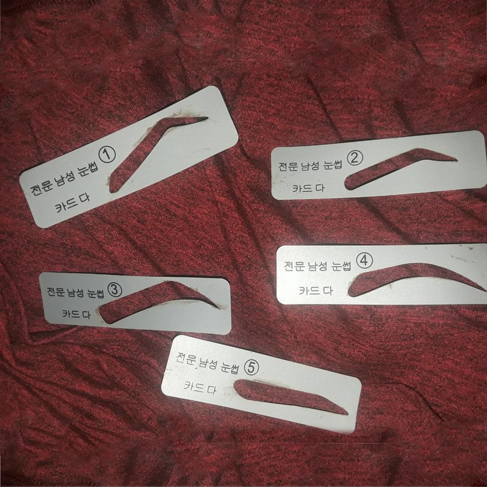 5Pcs Eyebrow Stencil Molds Soft Durable Makeup Tool Assistant Template Eyebrow Stencils for Home Makeup Tools Stickers
