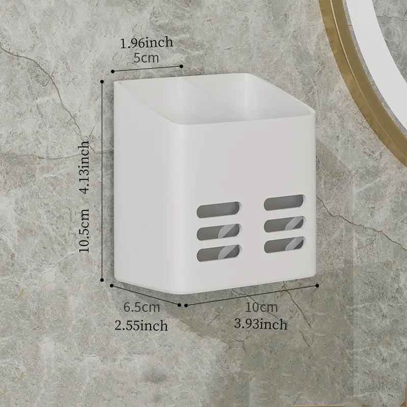 Estante de baño, organizador de almacenamiento de maquillaje, sin taladro, estantes de artículos de tocador, peine de montaje en pared, estante para productos para el cuidado de la piel, accesorios de baño