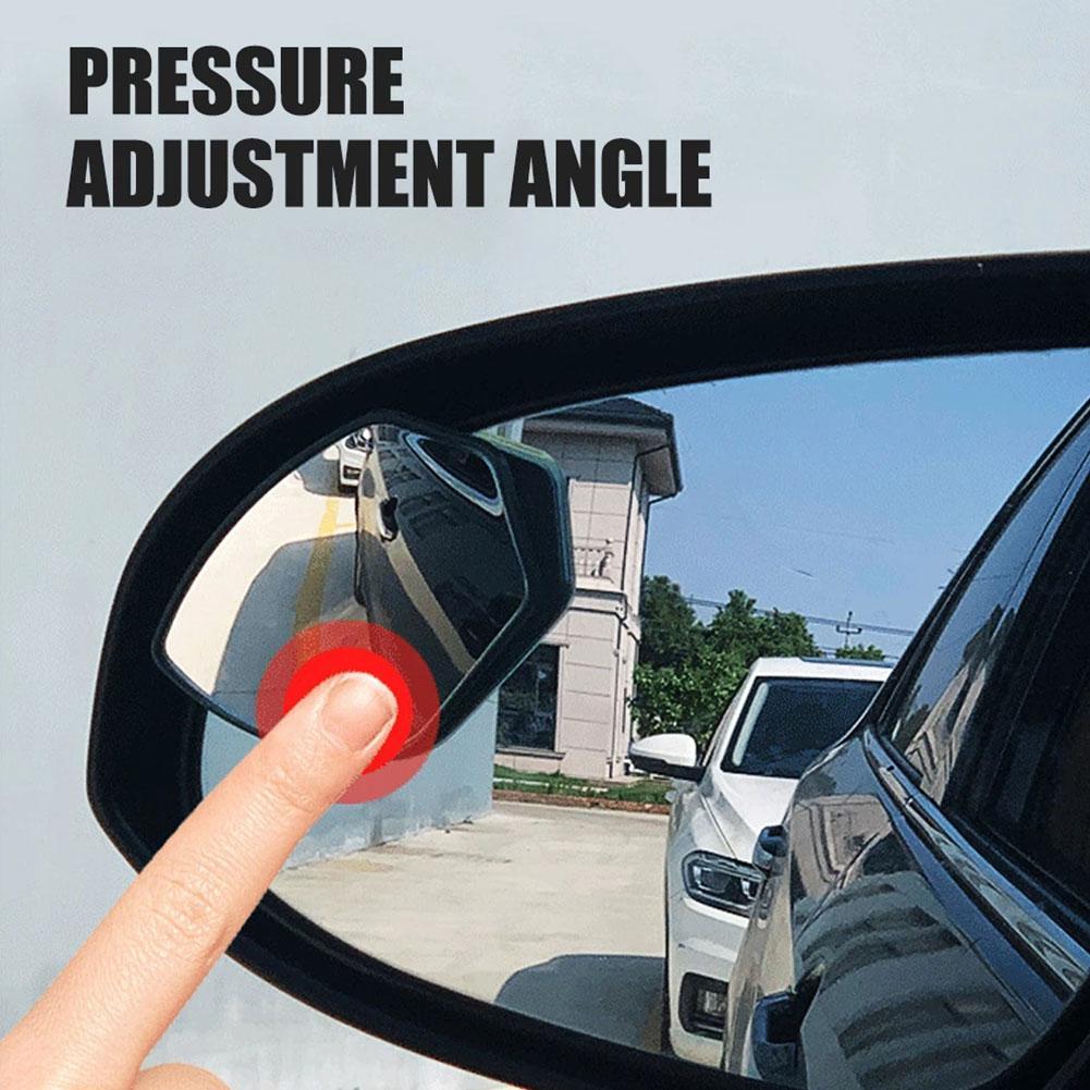 360 grad HD Blind Spot Spiegel Einstellbar Auto Rearview Convex Spiegel Für Auto Reverse Weitwinkel Fahrzeug Parkplatz Randlose Spiegel