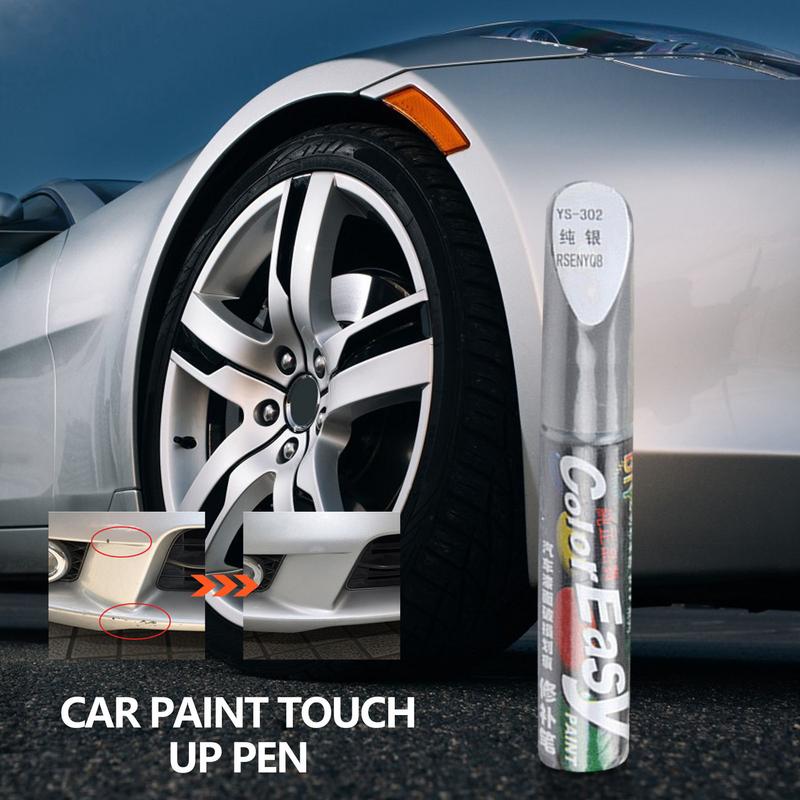 12ML Car Scratch Repair Pen 4 Colors Automotive Paint Color Matching Brush For Automotive Rims Fill Paint Pen