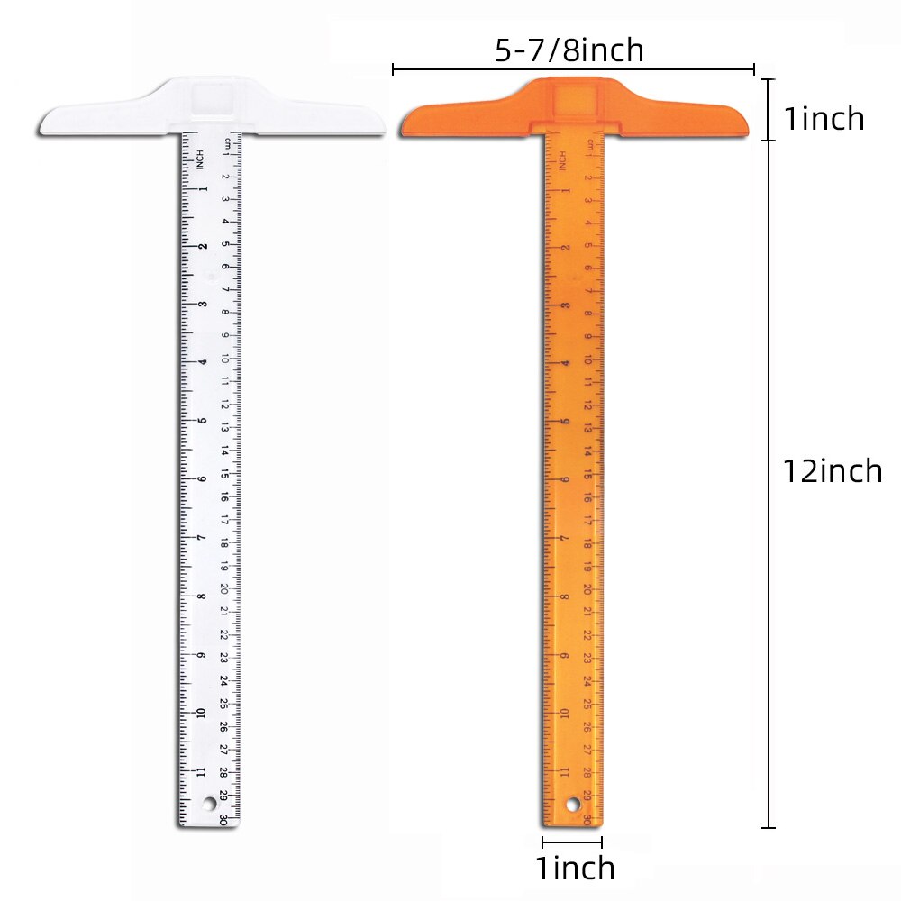 30 centimetri t-righello disegno disegno righello 90 gradi disegno t-righello cm in costruzione ad angolo retto in parallelo linea di luce e portatile a due set di